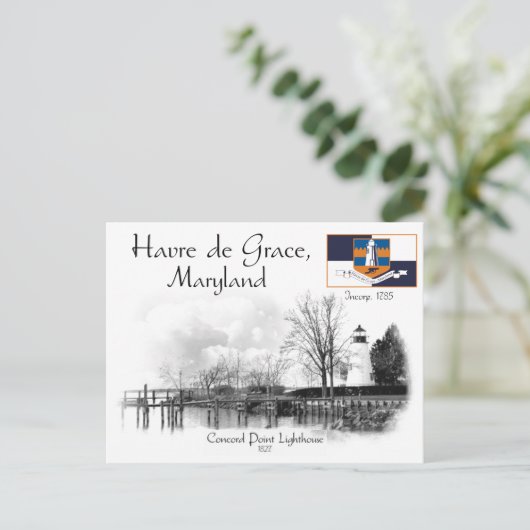 VUURTOREN CONCORD POINT - MARYLAND - BRIEFKAART (Staand voorkant)