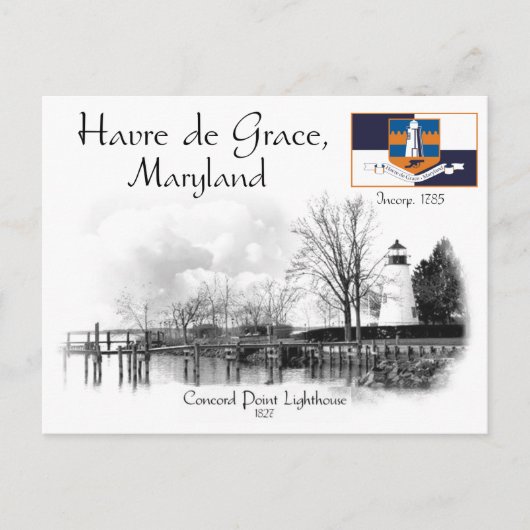 VUURTOREN CONCORD POINT - MARYLAND - BRIEFKAART (Voorkant)