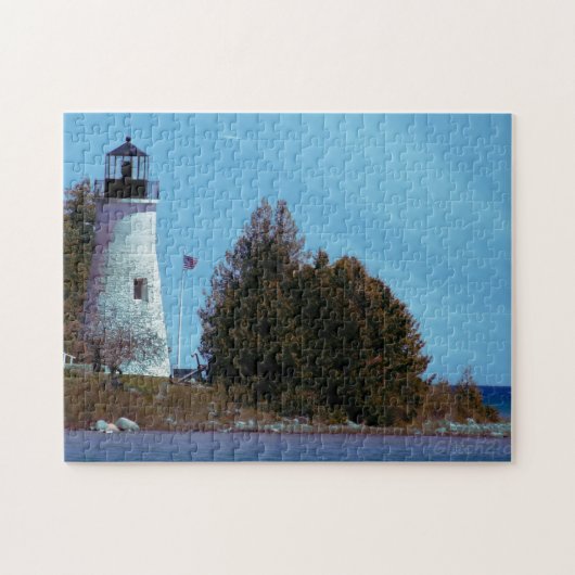 Vuurtoren Creatief Zee Jigzaag Puzzle Legpuzzel (Horizontaal)