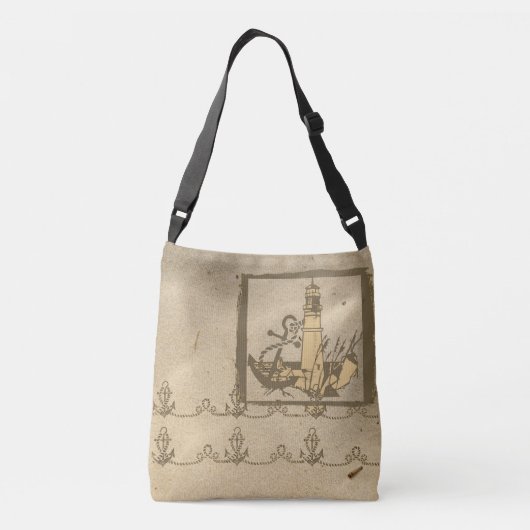 vuurtoren crossbody tas (Achterkant)