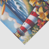 Vuurtoren & Daglelies Nautilus Decoupage Tissuepapier (Detail)