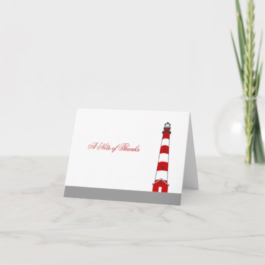 Vuurtoren Dankkaart Bedankkaart (Voorkant)