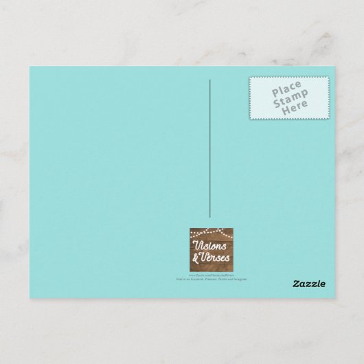 Vuurtoren De Heer is mijn licht en verlossing Briefkaart (Achterkant)