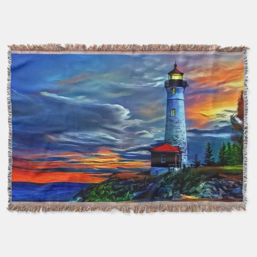 vuurtoren deken (Voorkant)