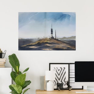 Vuurtoren die je naar huis leidt poster