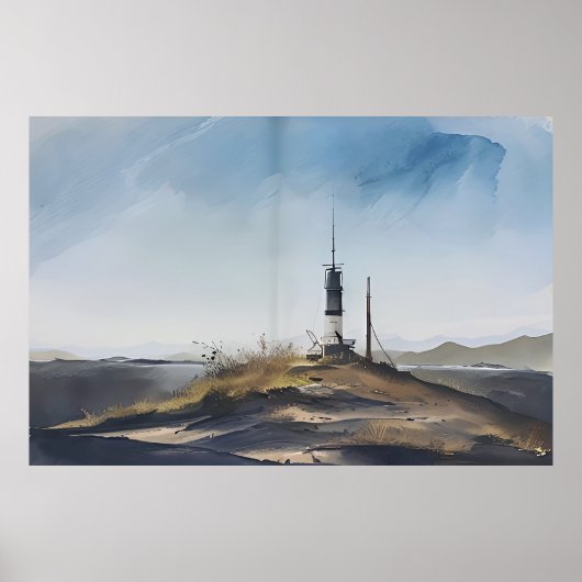 Vuurtoren die je naar huis leidt poster (Voorkant)