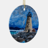 vuurtoren die sieresvormig schilderen keramisch ornament (Rechts)