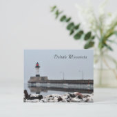 Vuurtoren Duluth Minnesota Briefkaart (Staand voorkant)