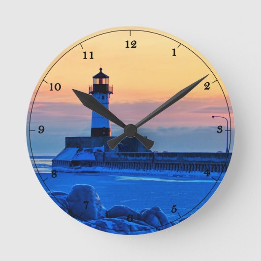 Vuurtoren Duluth Minnesota Lake Superior Ronde Klok (Voorkant)