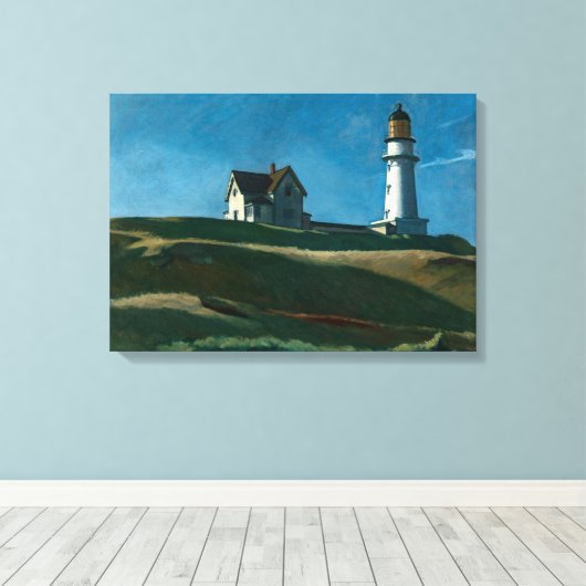 vuurtoren | Edward Hopper | Canvas Afdruk (Insitu (Houten vloer))