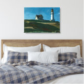 vuurtoren | Edward Hopper | Canvas Afdruk (Insitu (Slaapkamer))