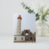 vuurtoren en abbey van Pointe Saint Mathieu Briefkaart (Staand voorkant)