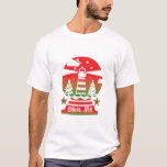 Vuurtoren en boom Vintage Christmas t shirt desi<br><div class="desc">Vuurtoren en boom Vintage Christmas t shirt ontwerp</div>