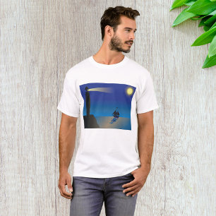 vuurtoren en de moon Mannen T-shirt