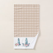 Vuurtoren en Gingham Play Bad Handdoek (Handdoek)