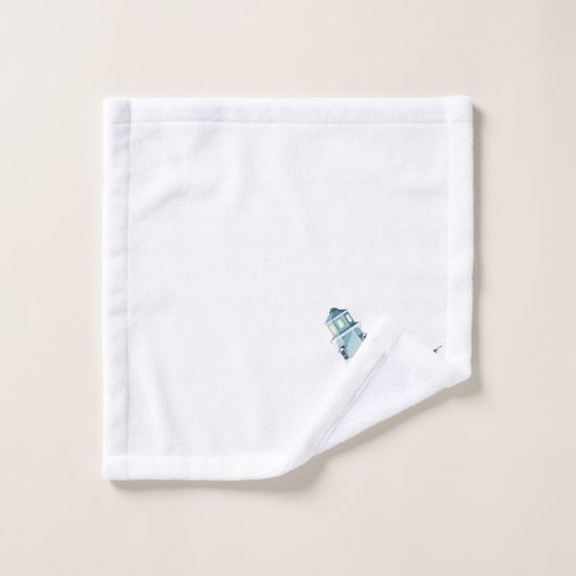 Vuurtoren en Gingham Pset Bath Towel Set Bad Handdoek (Wasdoekje)