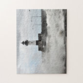 Vuurtoren en golven Duluth Minnesota Legpuzzel (Verticaal)