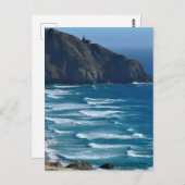 Vuurtoren en het Zee Briefkaart (Voorkant / Achterkant)