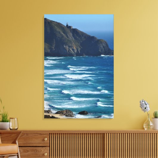 Vuurtoren en het Zee Canvas Afdruk (Insitu (Woonkamer))