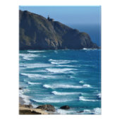 Vuurtoren en het Zee Foto Afdruk (Voorkant)