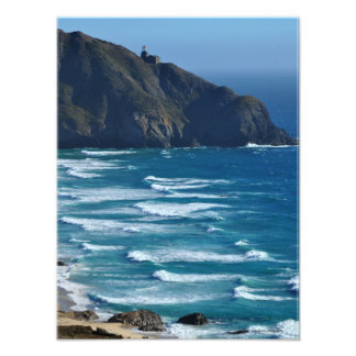 Vuurtoren en het Zee Foto Afdruk