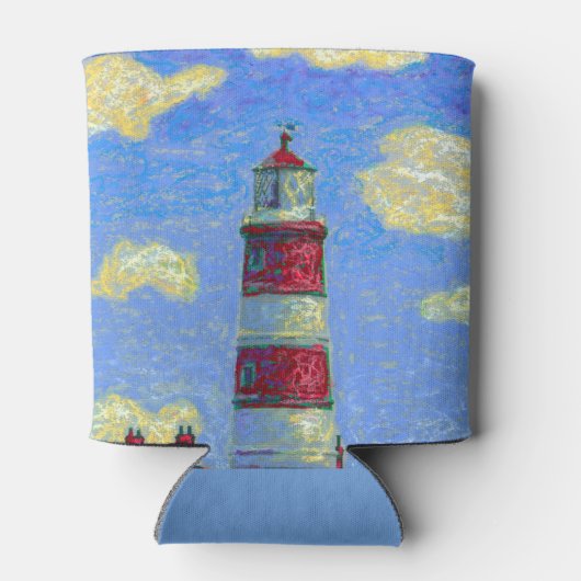 Vuurtoren en lavendervelden blikjeskoeler (Achterkant)