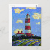 Vuurtoren en lavendervelden briefkaart (Voorkant / Achterkant)