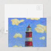 Vuurtoren en lavendervelden briefkaart (Voorkant / Achterkant)