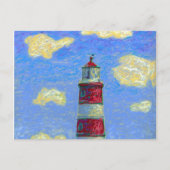 Vuurtoren en lavendervelden briefkaart (Voorkant)