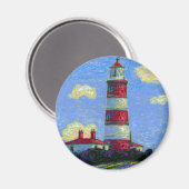 Vuurtoren en lavendervelden magneet (Voorkant / Achterkant)