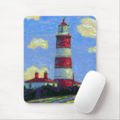 Vuurtoren en lavendervelden muismat (Met muis)
