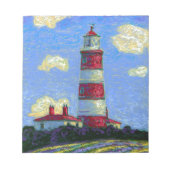 Vuurtoren en lavendervelden notitieblok (Voorkant)