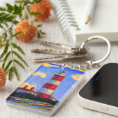 Vuurtoren en lavendervelden sleutelhanger (Voorkant Rechts)