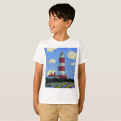 Vuurtoren en lavendervelden t-shirt (Voorkant volledig)