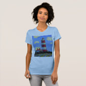 Vuurtoren en lavendervelden t-shirt (Voorkant volledig)