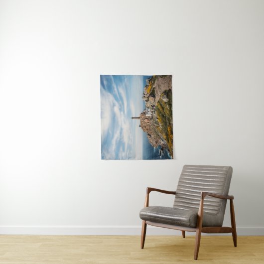 Vuurtoren en museum | Cabo Vilan Galicia Spanje Wandkleed (In situ)