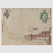  vuurtoren en ontkoppeling van vis tissuepapier (Voorkant)