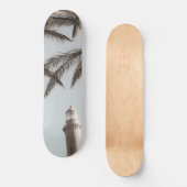 vuurtoren en palmen #1 #wall #art persoonlijk skateboard (Voorkant)