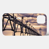 Vuurtoren en pier van Grand Haven, Grand Haven Case-Mate iPhone Case (Achterkant (horizontaal))