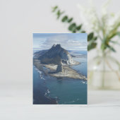 Vuurtoren en rots pinnacle bij Cape St. Elias Briefkaart (Staand voorkant)