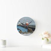 Vuurtoren en schip in Duluth Minnesota Ronde Klok (Huis)