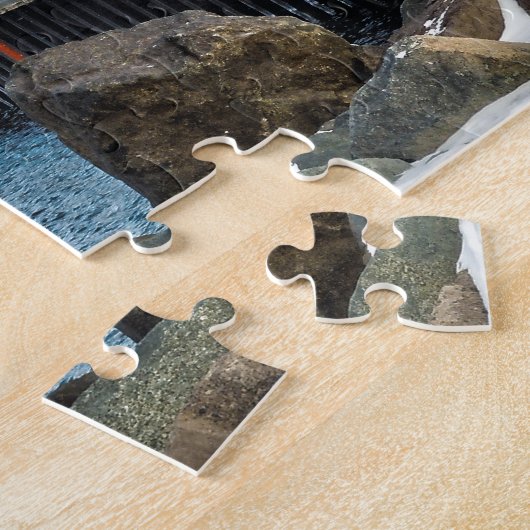 Vuurtoren en schip legpuzzel (Zijkant)