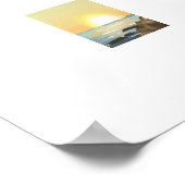 Vuurtoren en Zonsondergang Grote Print (Hoek)