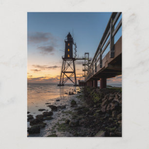 vuurtoren Eversand-Oberfeue Duitsland Briefkaart