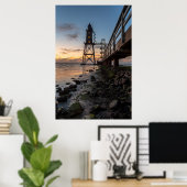 vuurtoren | Eversand-Oberfeue Duitsland Poster (Thuiskantoor)