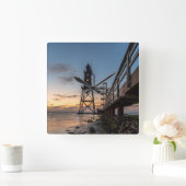 vuurtoren | Eversand-Oberfeue Duitsland Vierkante Klok (Huis)