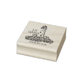  vuurtoren Ex Libris Rubberstempel (Stempel)