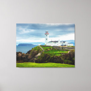 Vuurtoren Fanad Head Ingepakt Canvas Ierland Afdruk