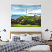 Vuurtoren Fanad Head Ingepakt Canvas | Ierland Afdruk (Insitu (Slaapkamer))