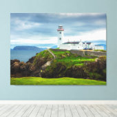 Vuurtoren Fanad Head Ingepakt Canvas | Ierland Afdruk (Insitu (Houten vloer))